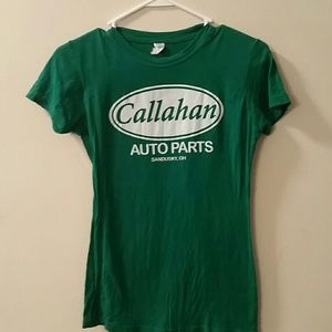 Callahan Auto Parts Green Tee SZ Small